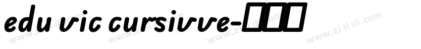 edu vic cursivve字体转换